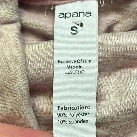 Apana Funnel Neck Long Sleeve Soft Pink Sweatshirt Size S - Picture 5 of 7